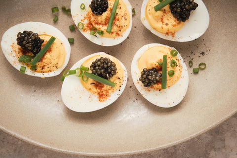Deviled Eggs with Osetra Caviar