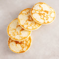 16 mini blinis French-style opened