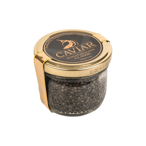 Classic Russian Sturgeon Caviar from Aquatir farm 100g