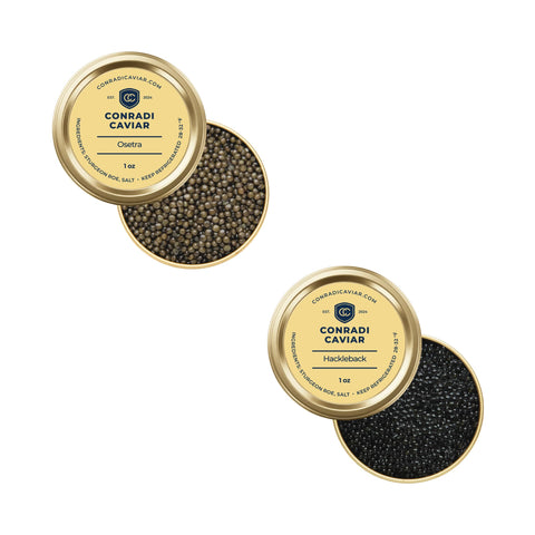 Classic Osetra & Hackleback Caviar Tasting Set (2 x 1.76 oz)