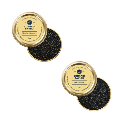 Siberian Sturgeon & Hackleback Caviar Tasting Set (2 x 1.76 oz)