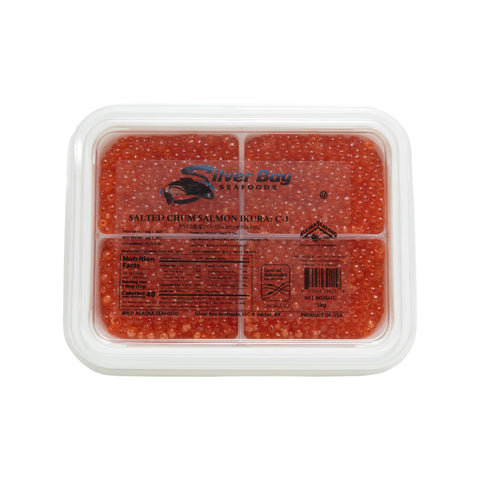 Wild Alaska Chum Salmon Ikura Silver Bay grade 1 1000g
