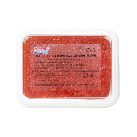 Wild Alaska Salted Chum Salmon Roe Trident C1 grade 2 1000g