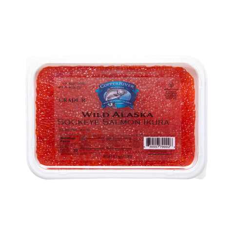 Wild Alaska Sockeye Salmon Ikura Copper River grade 1 500g